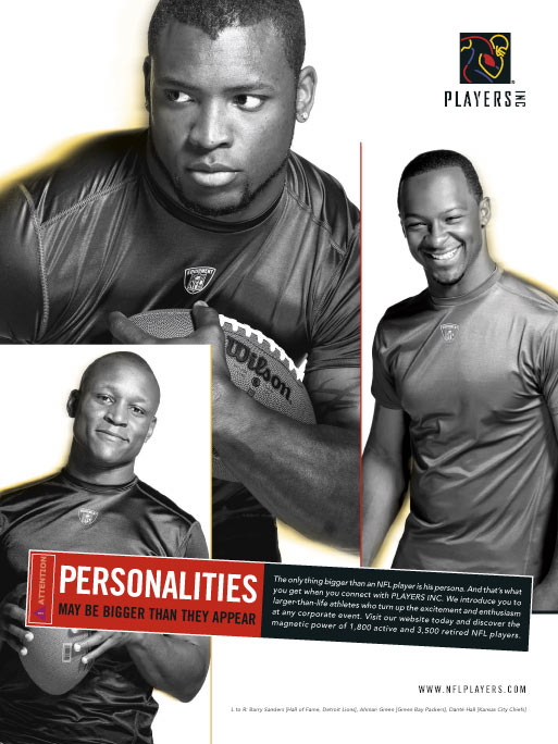 Players Inc Advertisement - NFL Players